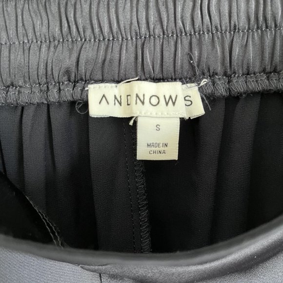 NWT Blue Satin Wide Leg Pants - Picture 6 of 7